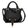 Chloé Chloe Marcie Mini Double Carry Leather Bag In Black