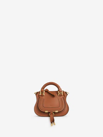 Chloé Small Marcie Double Carry Tote Bag In Brown