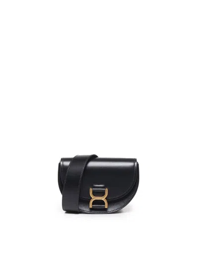 Chloé Marcie Mini Flap Bag In Black