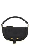 Chloé Mini Marcie Shoulder Bag In Soft Leather In Black