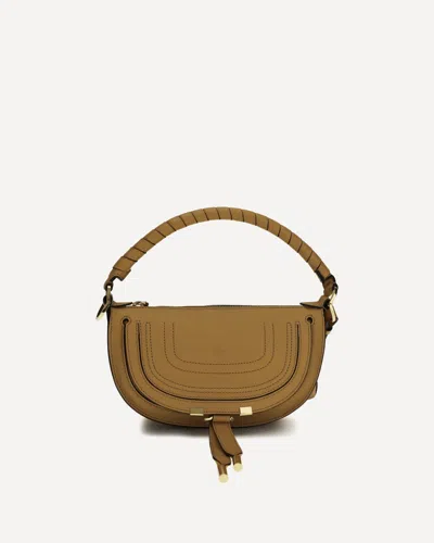 Chloé Borsa A Spalla Marcie Mini In Brown