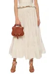 Chloé Marcie Shiny Leather Top Handle Bag In Brown