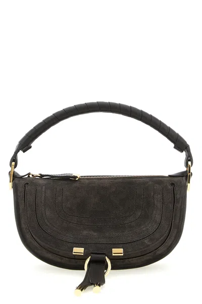 Chloé 'marcie' Mini Shoulder Bag In Gray