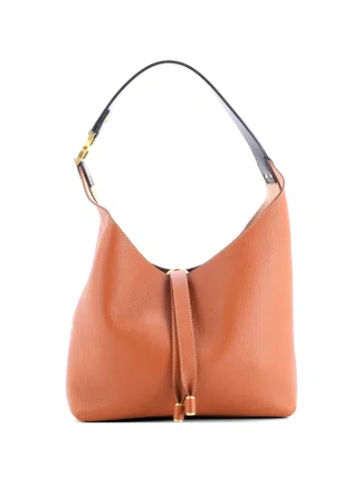 Pre-owned Chloé Marcie Nm Leather Small Hobo Bag In Brown
