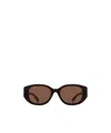 Chloé Marcie Oval-frame Sunglasses In Brown