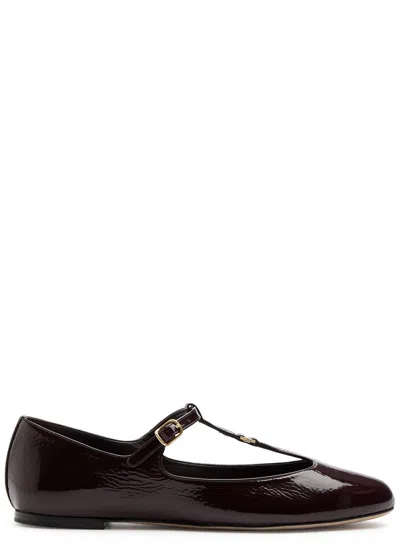 CHLOÉ CHLOE MARCIE PATENT LEATHER BALLET FLATS