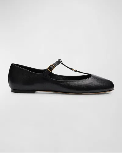 CHLOÉ MARCIE PATENT MARY JANE BALLERINA FLATS