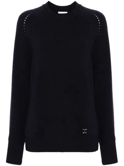 CHLOÉ MARCIE-PLAQUE CASHMERE BLEND JUMPER