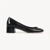 Chloé Marcie Embellished Patent-leather Pumps In Black