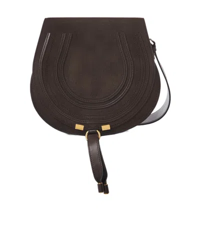Chloé Marcie Saddle Bag In Brown