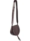 Chloé Small Marcie Saddle Leather Cross-body Bag In Brown
