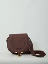 Chloé Marcie Saddle Bag In Brown
