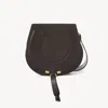 Chloé Sac Porté Épaule Marcie En Cuir Velours Femme Brun Taille Onesize 100% Cuir De Veau