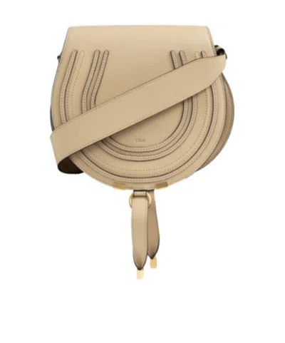 Chloé Marcie Saddle Bag In Red