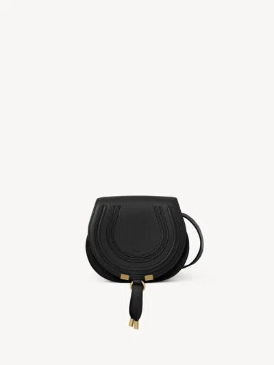 Chloé Marcie Saddle Leather Bag Black