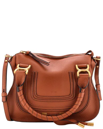 Chloé Marcie Satchel Small (authentic Pre-loved) In Brown