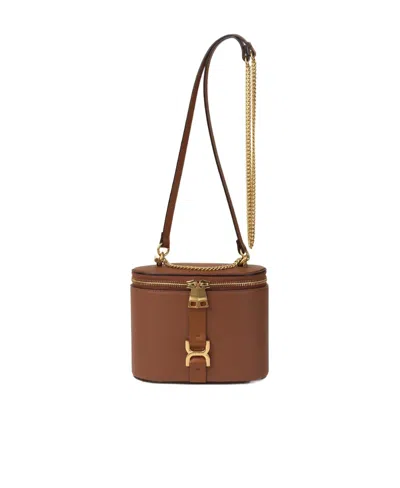 Chloé Marcie Series Mini Shoulder Bags In Brown