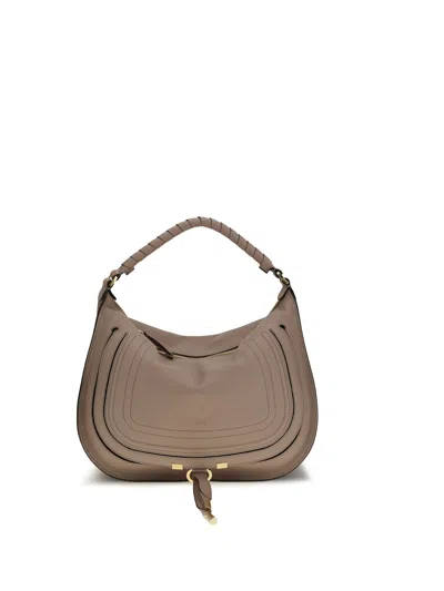 Chloé Marcie Shoulder Bag In Brown