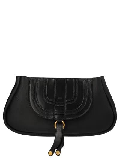 Chloé Marcie Shoulder Bag In Black