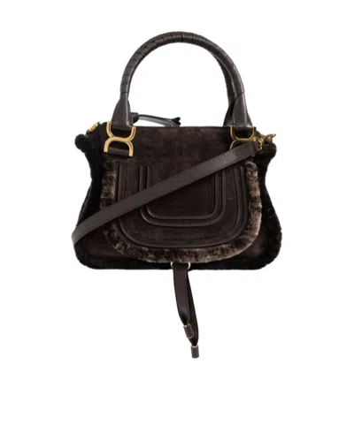 Chloé Tassel Detailed Small Shoulder Bag In Brown