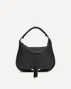 Chloé Black Calf Leather Bos Taurus Shoulder Bag In Black