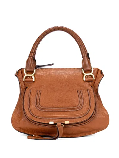 Pre-owned Chloé Marcie Shoulder Bag In Brown