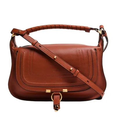 Chloé Marcie Shoulder Bag In Brown