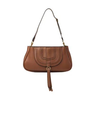 Chloé Marcie Shoulder Bag In Brown