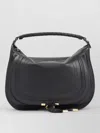 Chloé Marcie Shoulder Bag Calf Leather Strap In Black