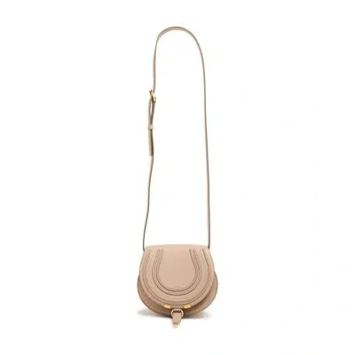 Chloé Marcie Shoulder Bag In Grey