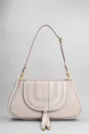 Chloé Marcie Shoulder Bag In Grey Leather In Grey