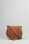 Chloé Marcie Shoulder Bag In Leather Color Leather In Brown