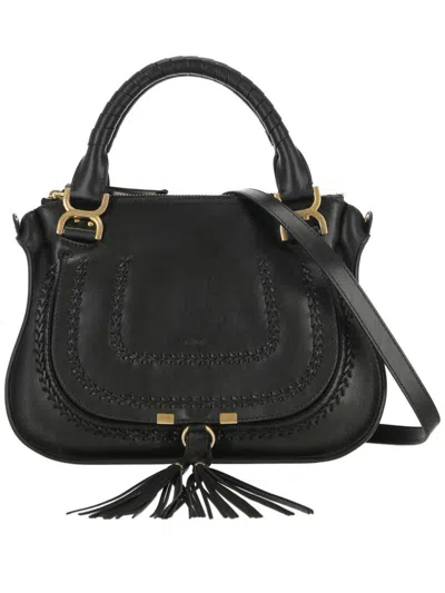 Chloé Marcie Shoulder Bag In Nero