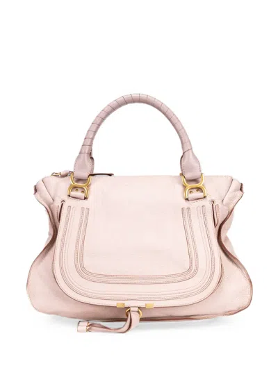Pre-owned Chloé Marcie Shoulder Bag In Neutral