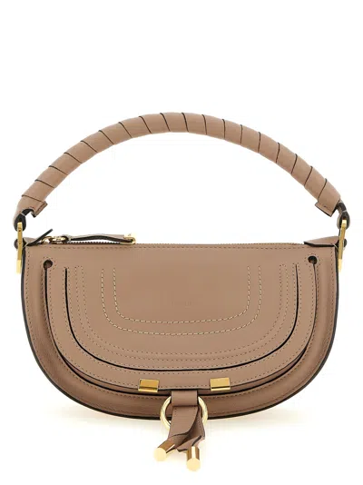 Chloé Marcie Shoulder Bags Beige
