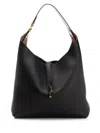 Chloé Marcie Hobo Bag In Grained Leather In Black