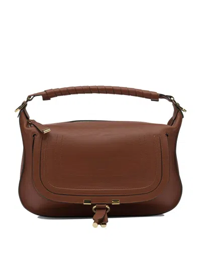 Chloé Marcie Shoulder Bags Brown