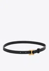 Chloé Ceinture Fine Marcie Femme Noir Taille M 100% Cuir De Veau In Black