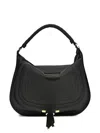 Chloé Chloe Marcie Slouch Leather Hobo Bag In Black