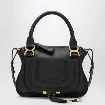 Chloé Marcie Small Bag In Black In Blue