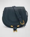 Chloé Marcie Small Crossbody Bag In Grained Calfskin In Green
