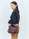 Chloé Marcie Small Double Carry Shoulder Bag In Purple