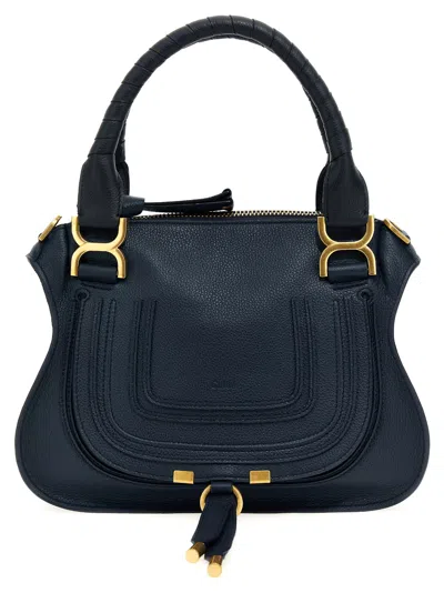 Chloé Marcie Small Handbag In Blue