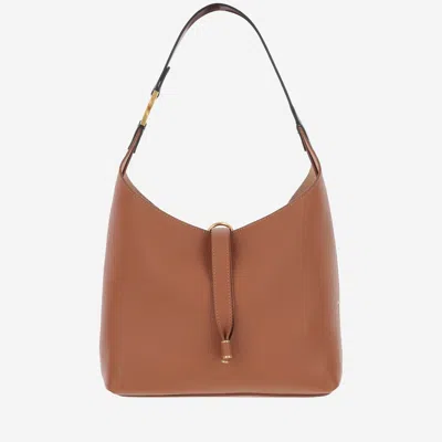 Chloé Chloè Marcie Small Hobo Bag In Garnet Leather
