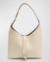 Chloé Marcie Small Hobo Bag In Grained Calfskin In White