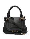 Chloé Women Marcie Small Leather Handbag In Black