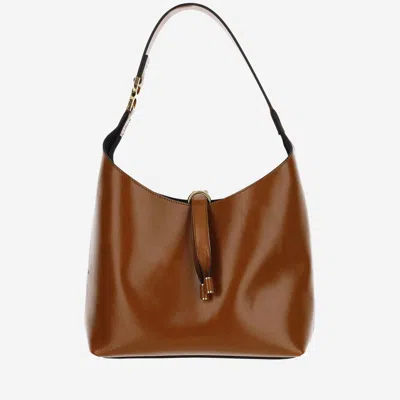 Chloé Marcie Small Leather Hobo Bag In Brown