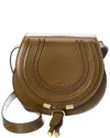 Chloé Marcie Small Crossbody Bag In Grained Calfskin In Brown
