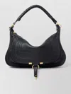 Chloé Small Leather Marcie Shoulder Bag In Black
