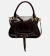 Chloé Marcie Small Leather Shoulder Bag In Black